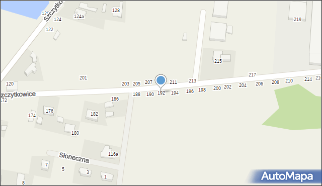 Szczytkowice, Szczytkowice, 192, mapa Szczytkowice