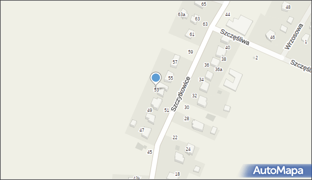 Szczytkowice, Szczytkowice, 53, mapa Szczytkowice
