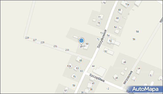 Szczytkowice, Szczytkowice, 67, mapa Szczytkowice