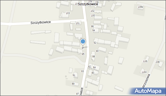 Szczytkowice, Szczytkowice, 97, mapa Szczytkowice
