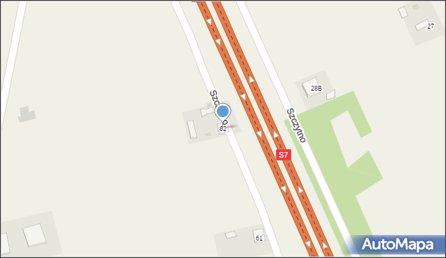 Szczytno, Szczytno, 62, mapa Szczytno