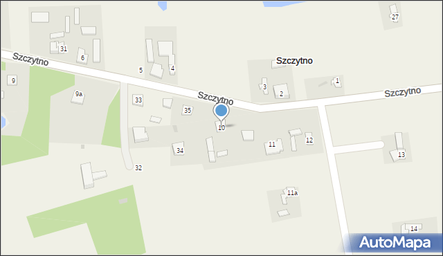 Szczytno, Szczytno, 10, mapa Szczytno