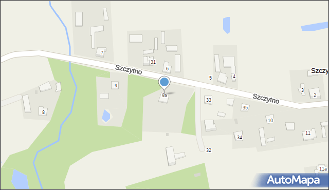 Szczytno, Szczytno, 9a, mapa Szczytno