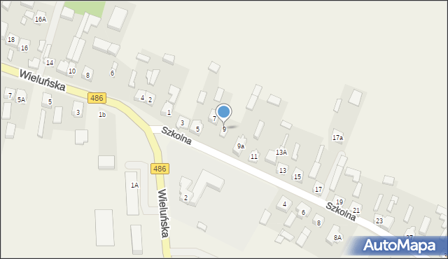 Szczyty, Szkolna, 9, mapa Szczyty
