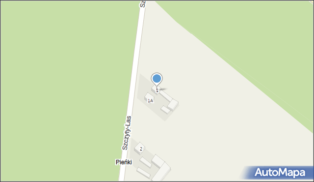 Szczyty-Las, Szczyty-Las, 1, mapa Szczyty-Las