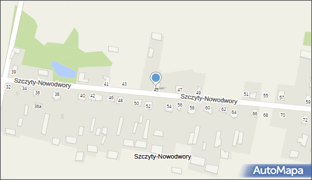 Szczyty-Nowodwory, Szczyty-Nowodwory, 45, mapa Szczyty-Nowodwory