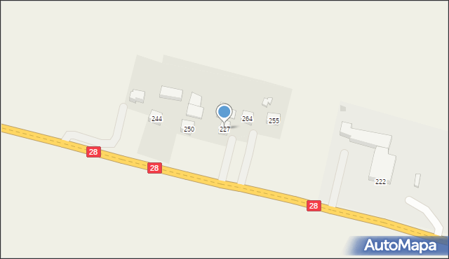 Szebnie, Szebnie, 227, mapa Szebnie