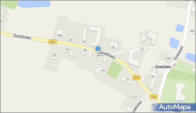 Szedziec, Szedziec, 27, mapa Szedziec