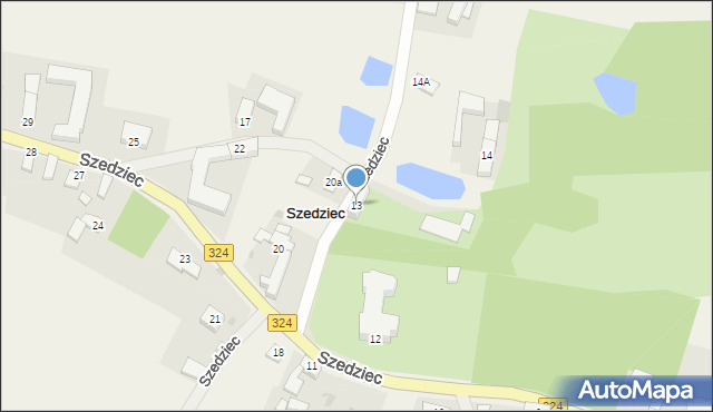Szedziec, Szedziec, 33, mapa Szedziec