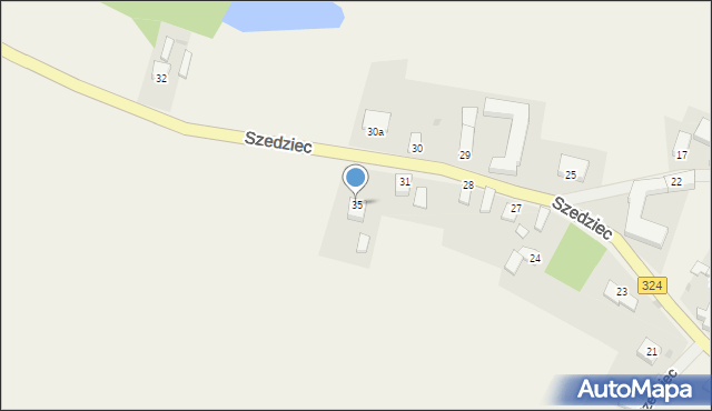 Szedziec, Szedziec, 35, mapa Szedziec