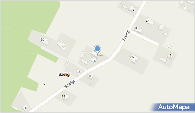Szeligi, Szeligi, 6A, mapa Szeligi