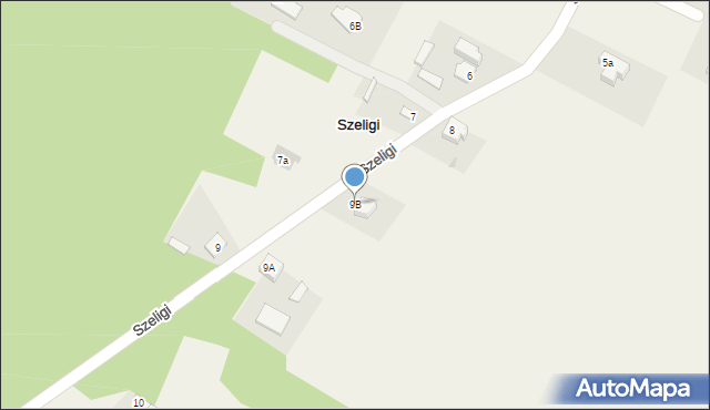 Szeligi, Szeligi, 9B, mapa Szeligi
