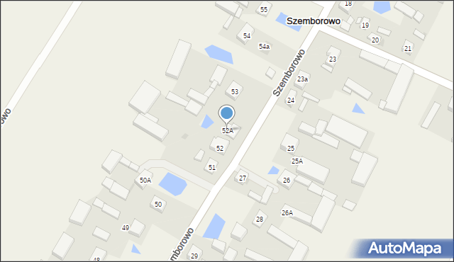 Szemborowo, Szemborowo, 52A, mapa Szemborowo