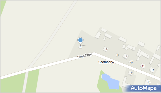 Szembory, Szembory, 6, mapa Szembory