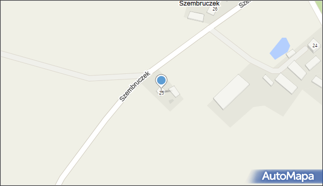 Szembruczek, Szembruczek, 25, mapa Szembruczek