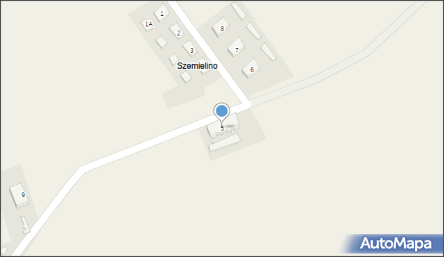 Szemielino, Szemielino, 5, mapa Szemielino