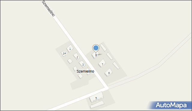 Szemielino, Szemielino, 8, mapa Szemielino