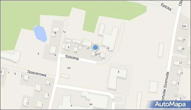 Szemud, Szkolna, 15, mapa Szemud