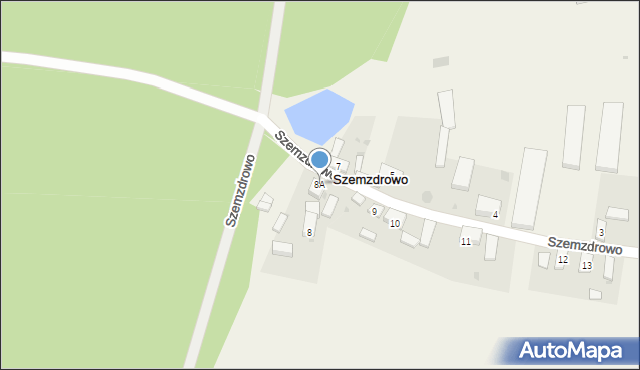 Szemzdrowo, Szemzdrowo, 8A, mapa Szemzdrowo