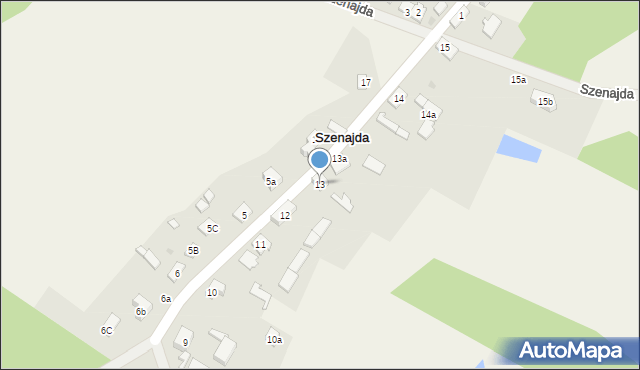 Szenajda, Szenajda, 13, mapa Szenajda
