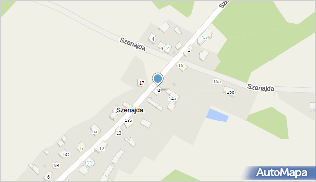 Szenajda, Szenajda, 14, mapa Szenajda