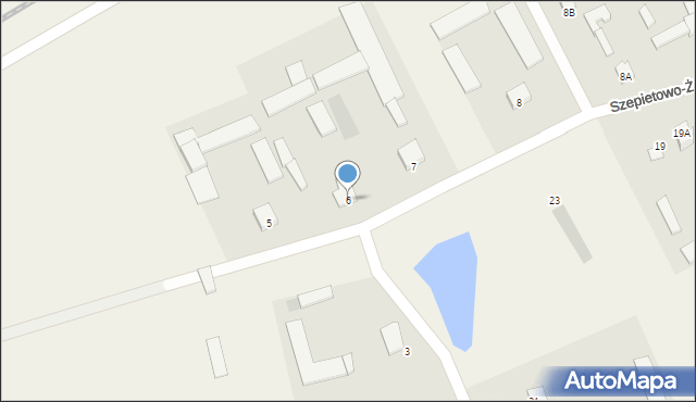 Szepietowo-Żaki, Szepietowo-Żaki, 6, mapa Szepietowo-Żaki
