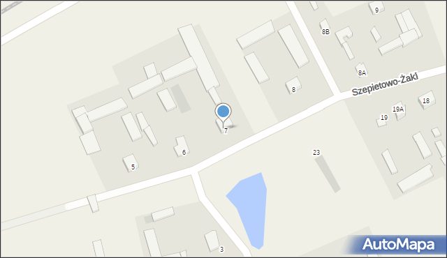 Szepietowo-Żaki, Szepietowo-Żaki, 7A, mapa Szepietowo-Żaki