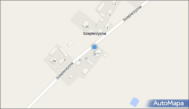 Szeplerzyzna, Szeplerzyzna, 23, mapa Szeplerzyzna