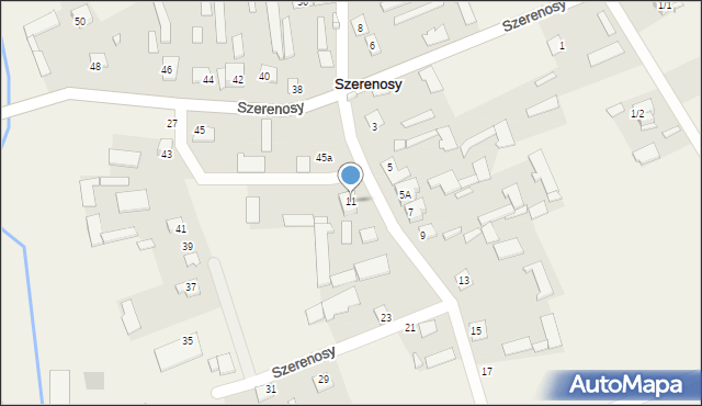 Szerenosy, Szerenosy, 11, mapa Szerenosy