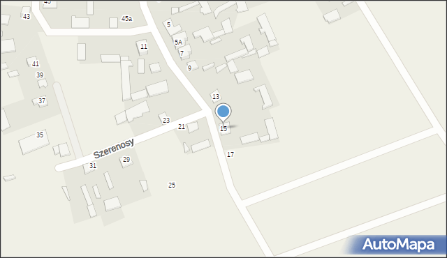 Szerenosy, Szerenosy, 15, mapa Szerenosy