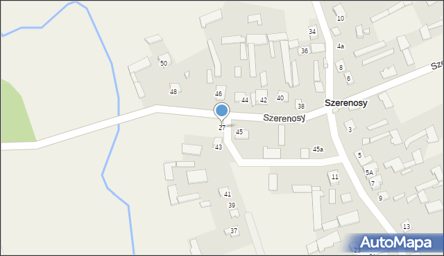 Szerenosy, Szerenosy, 27, mapa Szerenosy