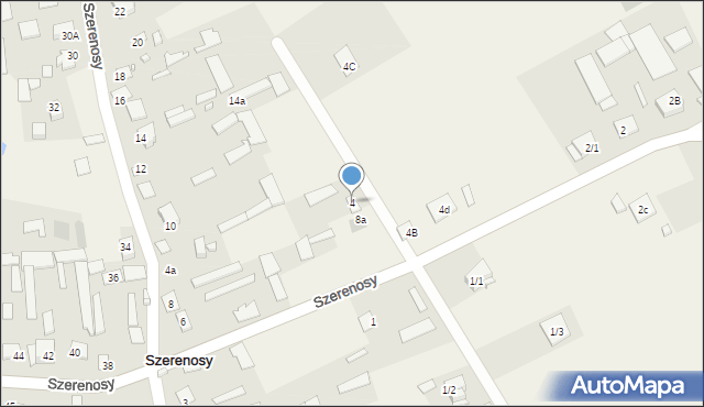 Szerenosy, Szerenosy, 4, mapa Szerenosy