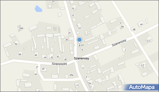 Szerenosy, Szerenosy, 8, mapa Szerenosy