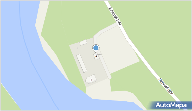 Szeroki Bór, Szeroki Bór, 2, mapa Szeroki Bór