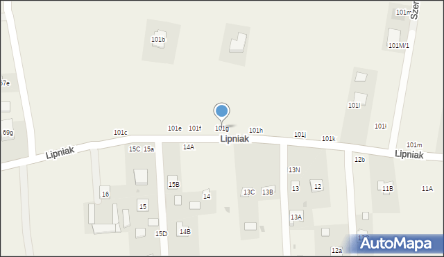 Szerokie, Szerokie, 101g, mapa Szerokie