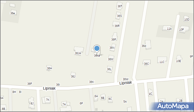 Szerokie, Szerokie, 36ka, mapa Szerokie