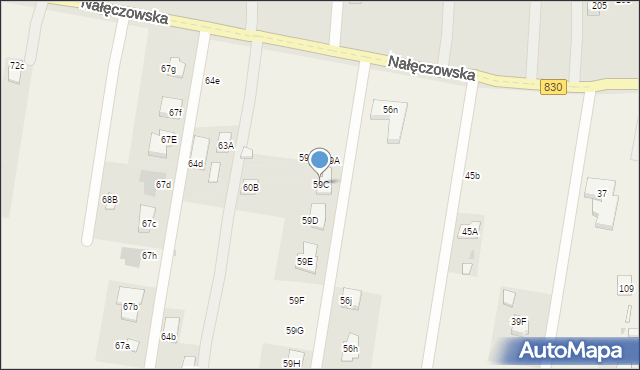 Szerokie, Szerokie, 59C, mapa Szerokie