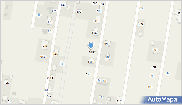 Szerokie, Szerokie, 59G, mapa Szerokie