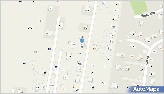 Szerokie, Szerokie, 6I, mapa Szerokie