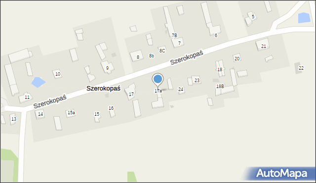 Szerokopaś, Szerokopaś, 17a, mapa Szerokopaś