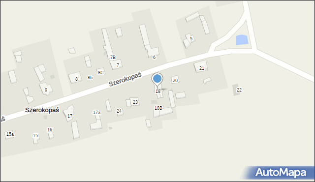 Szerokopaś, Szerokopaś, 18, mapa Szerokopaś