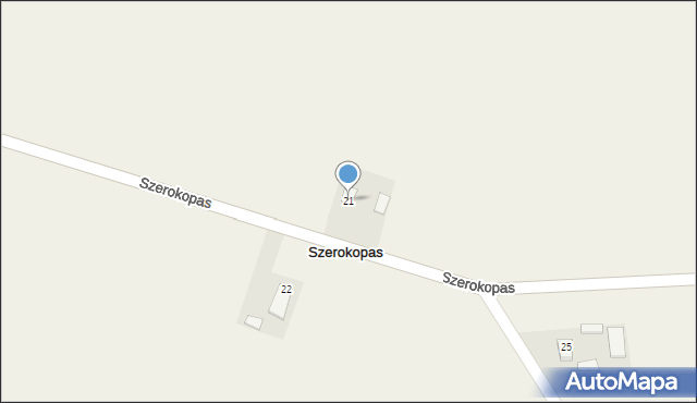 Szerokopas, Szerokopas, 21, mapa Szerokopas