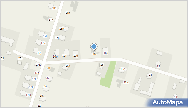 Szeromin, Szeromin, 16k, mapa Szeromin