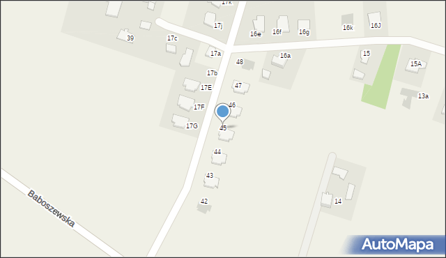 Szeromin, Szeromin, 45, mapa Szeromin