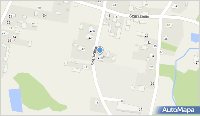 Szerszenie, Szerszenie, 41A, mapa Szerszenie