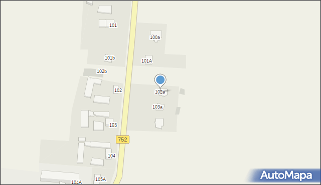 Szerzawy, Szerzawy, 102a, mapa Szerzawy