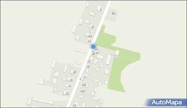 Szerzawy, Szerzawy, 13, mapa Szerzawy