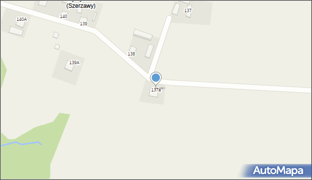 Szerzawy, Szerzawy, 137a, mapa Szerzawy