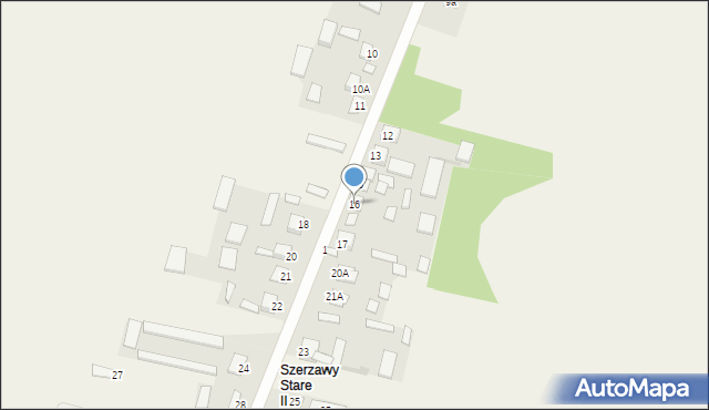 Szerzawy, Szerzawy, 16, mapa Szerzawy