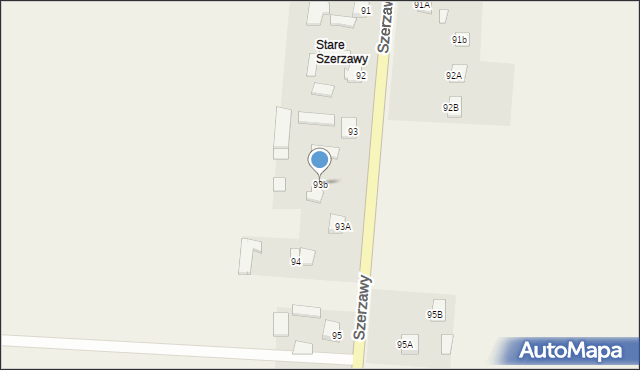 Szerzawy, Szerzawy, 93b, mapa Szerzawy